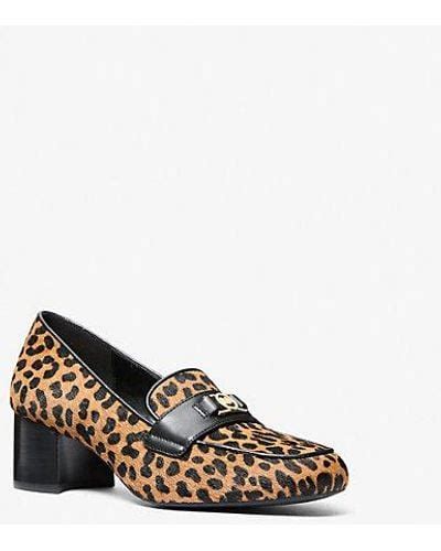 Mindy Flex Leopard Print Calf Hair Loafer 